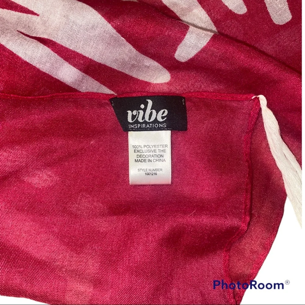 Vibe Inspirations Pink Purple Ombré Stars Sheer Lightweight Scarf